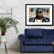 Going Back To Cali｜ヒップホップレジェンドを描くストリートアートポスター｜NY×カリフォルニアの世界観｜額縁セット・国内生産・A4ポスター