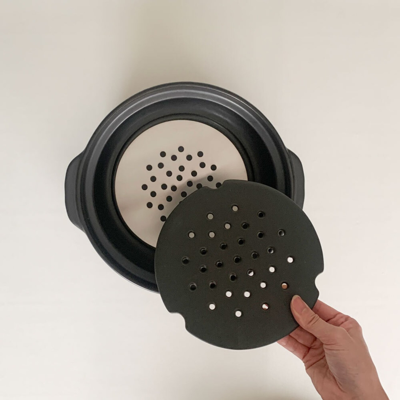 IH 土鍋 7号 1～2人用 彗星 石目 直火も使える 日本製 美濃焼