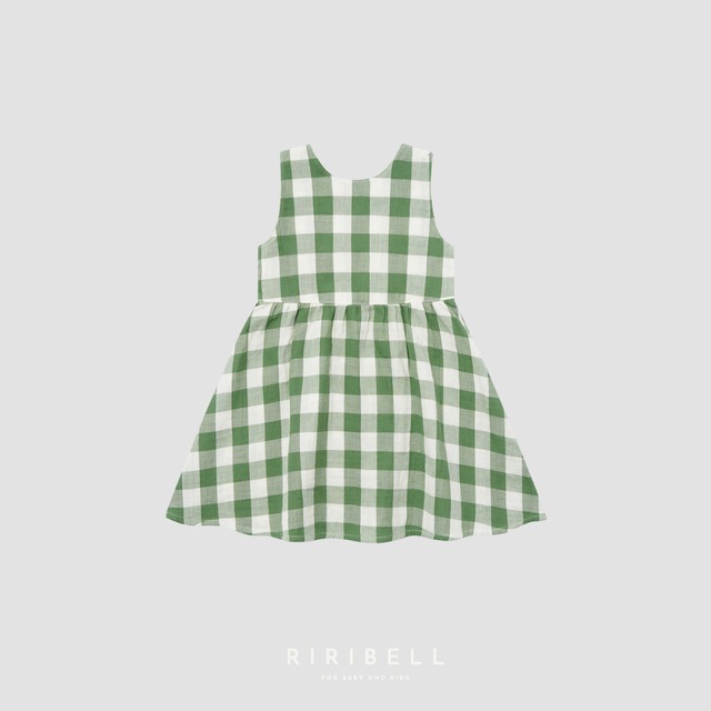 送料無料【organic zoo】Dill Gingham Sleeveless Dress