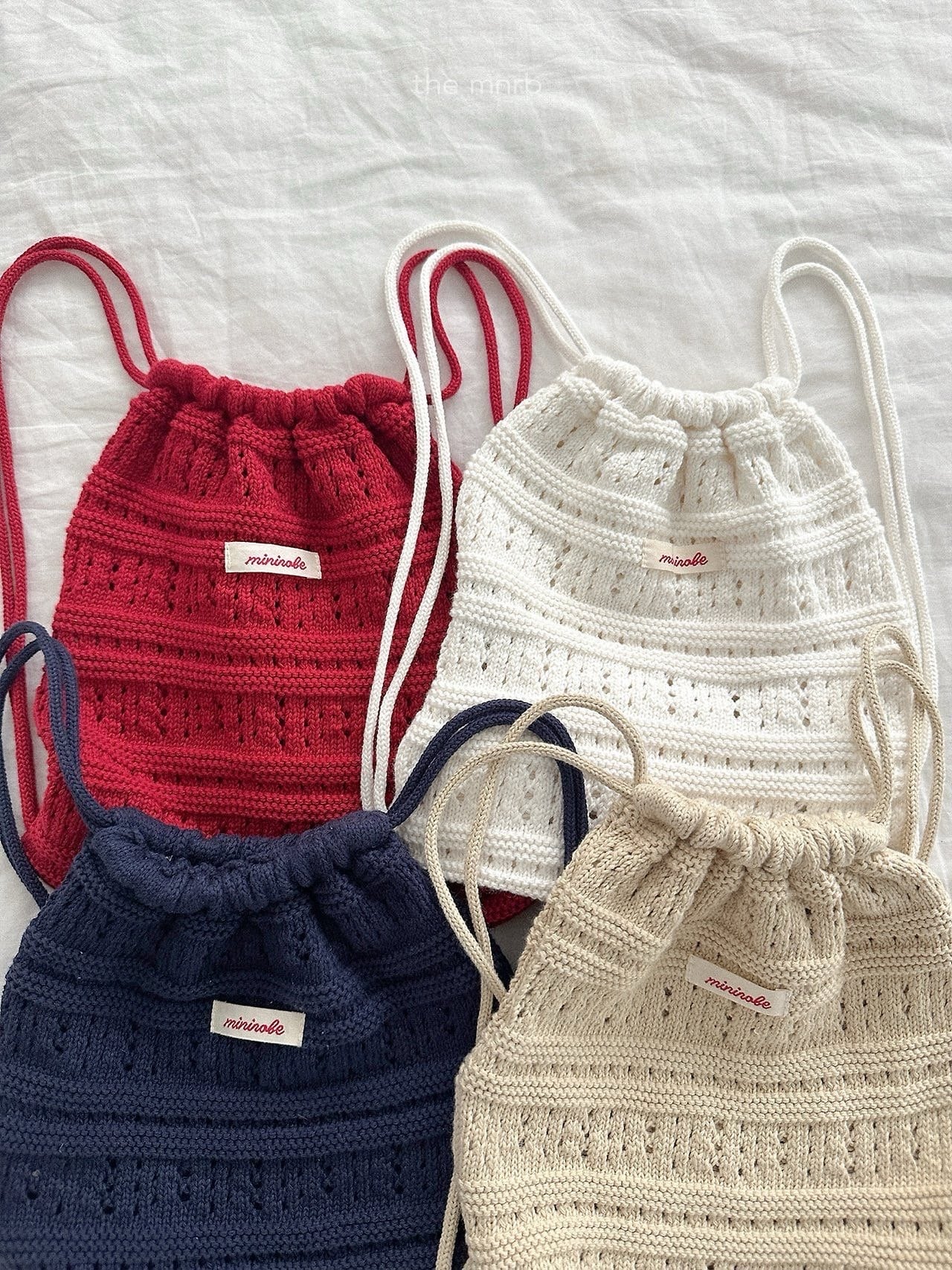 送料無料【予約】/ クロシェットニットバッグ / minirobe
