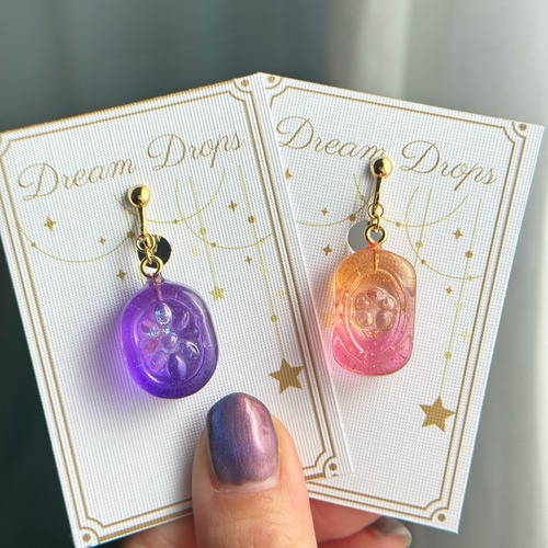 【1粒販売】推しDream Dropsチャーム ピアス イヤリング | あなただけの「色」と「雰囲気」をセレクト