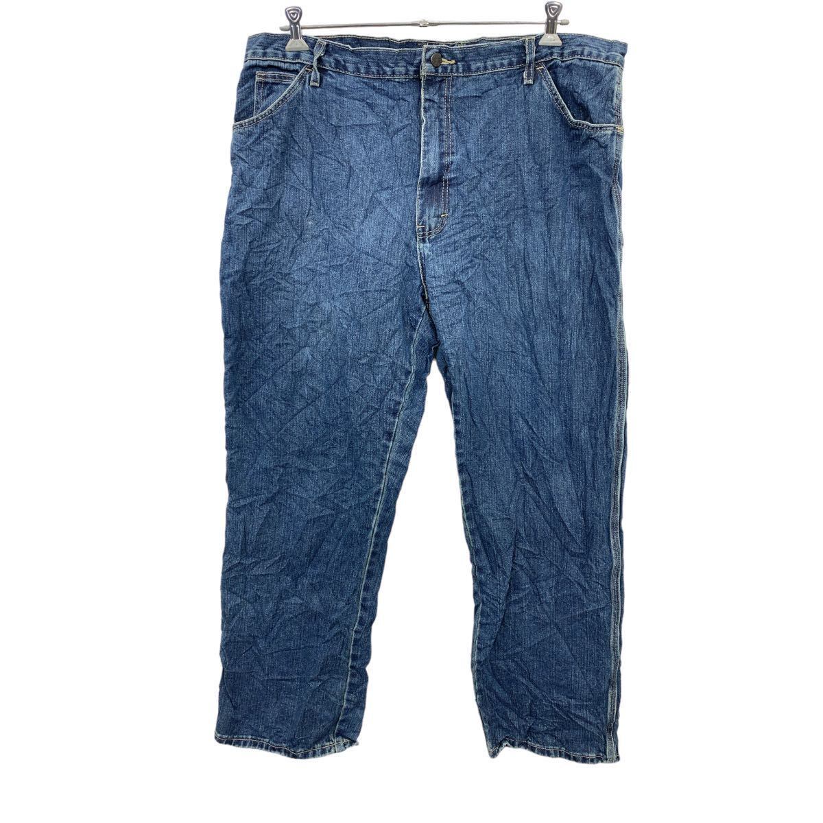 00s メキシコ製 Dickies ワークパンツ W42 ネイビー ディッキーズ 