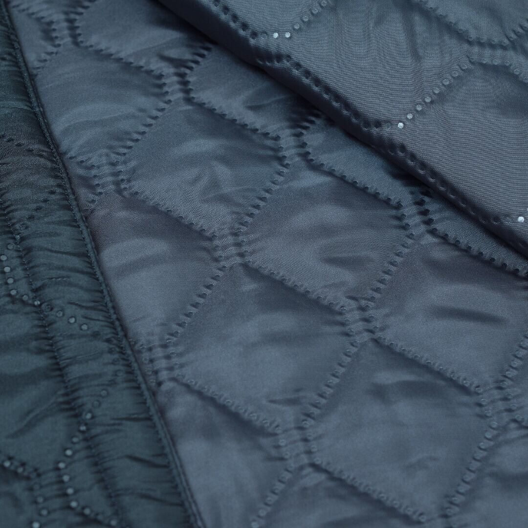 ARMEN アーメン ヒートキルトオーバーサイズノーカラーコート・9997ブラック