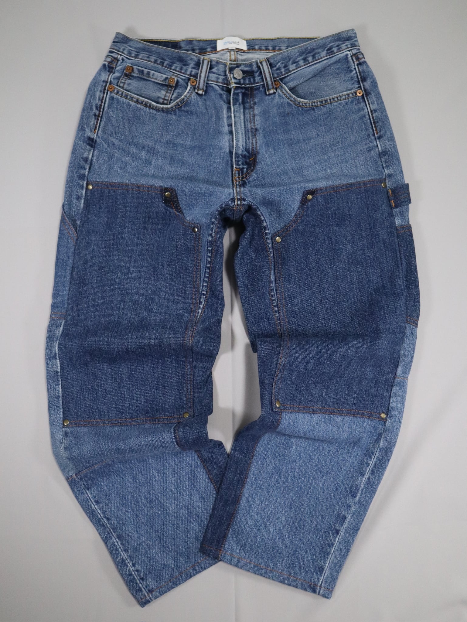 DOUBLE KNEE PAINTER PANTS indigoサイズ1