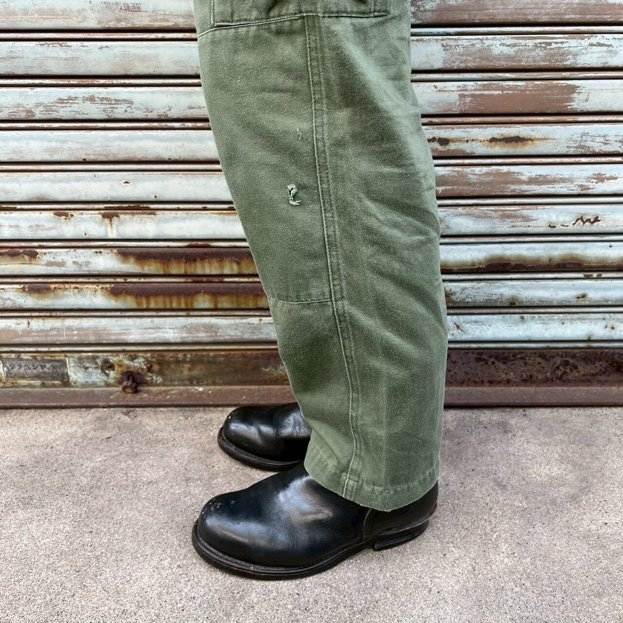 70s ユーロ ミリタリー ワーク パンツ ビンテージ MILITARY（ミリタリー） 実物 USED スイス Civil Defence ワークパンツ