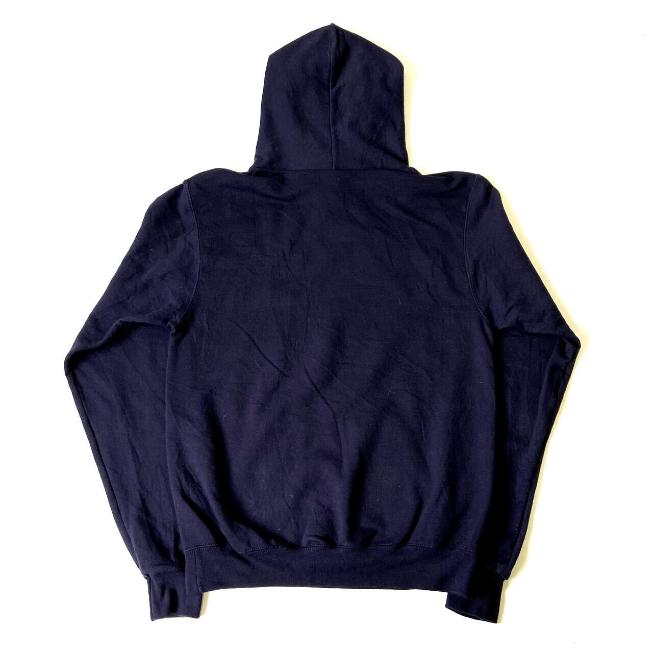 インポート古着Champion/チャンピオンカレッジロゴパーカーM ネイビー 中古・古着通販】Champion (チャンピオン) パーカー ネイビー サイズ:M