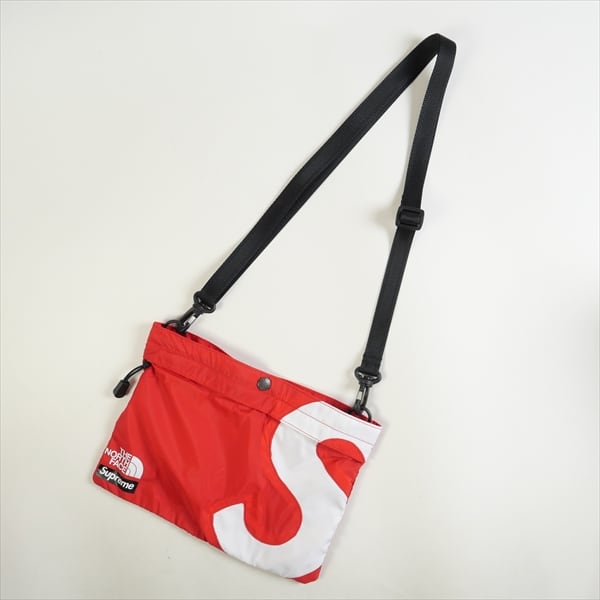 Supreme　ノースフェイス S Logo Shoulder Bag　red