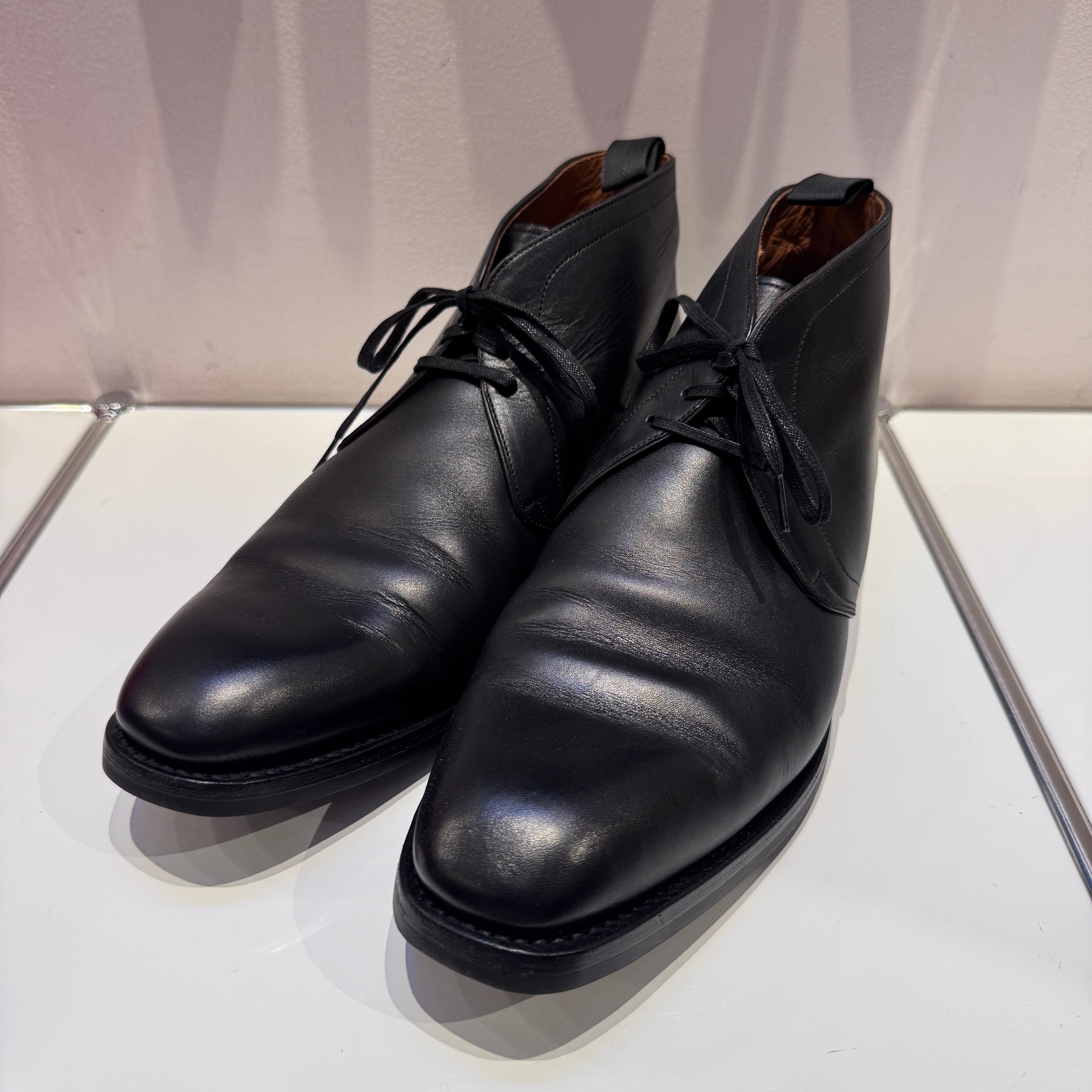 CARMINA LEATHER CHACH SHOES BLACK 7 1/2 | safarionline