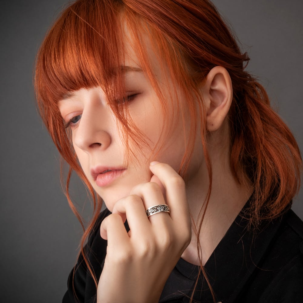 クラウンクロスリング シルバーリング AKR0017 Crown cross ring