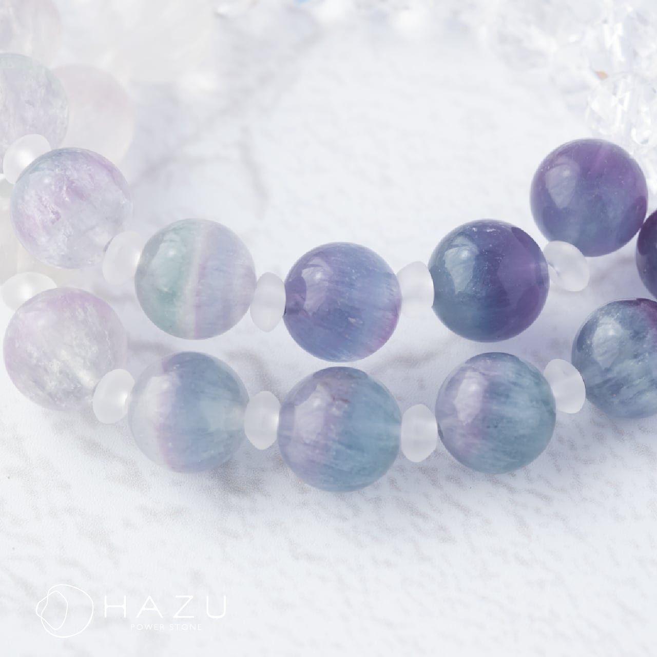 ラビットヘアフローライト［フローライト／水晶］ | 天然石HAZU