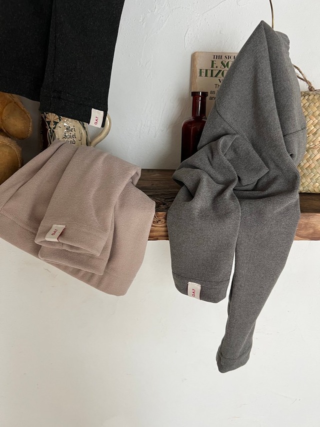 〘即納〙L size_oatmeal / 25 Basic leggings