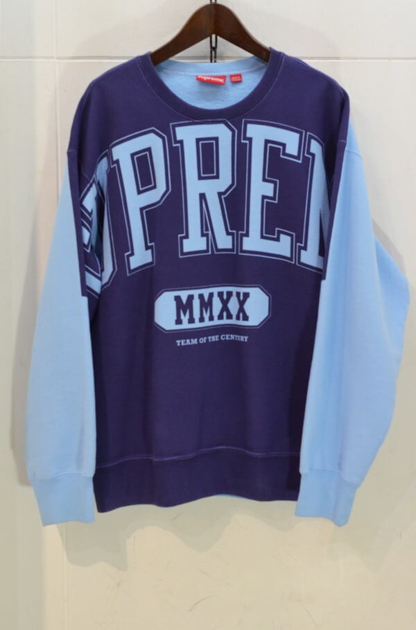 SUPREME Overprint Crewneck 未使用　L size