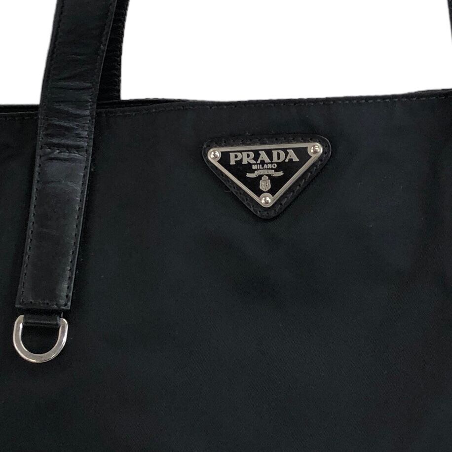 PRADA プラダ トライアングルロゴ ナイロン トートバッグ ブラック