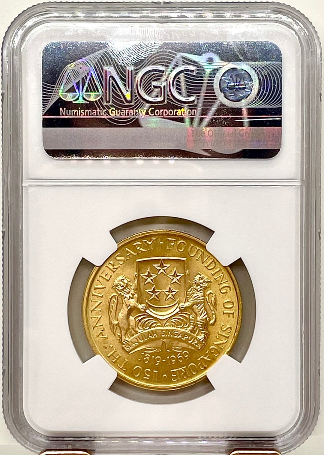 1969年シンガポール 建国150周年記念 150ドル金貨 | Coin Collectors Club
