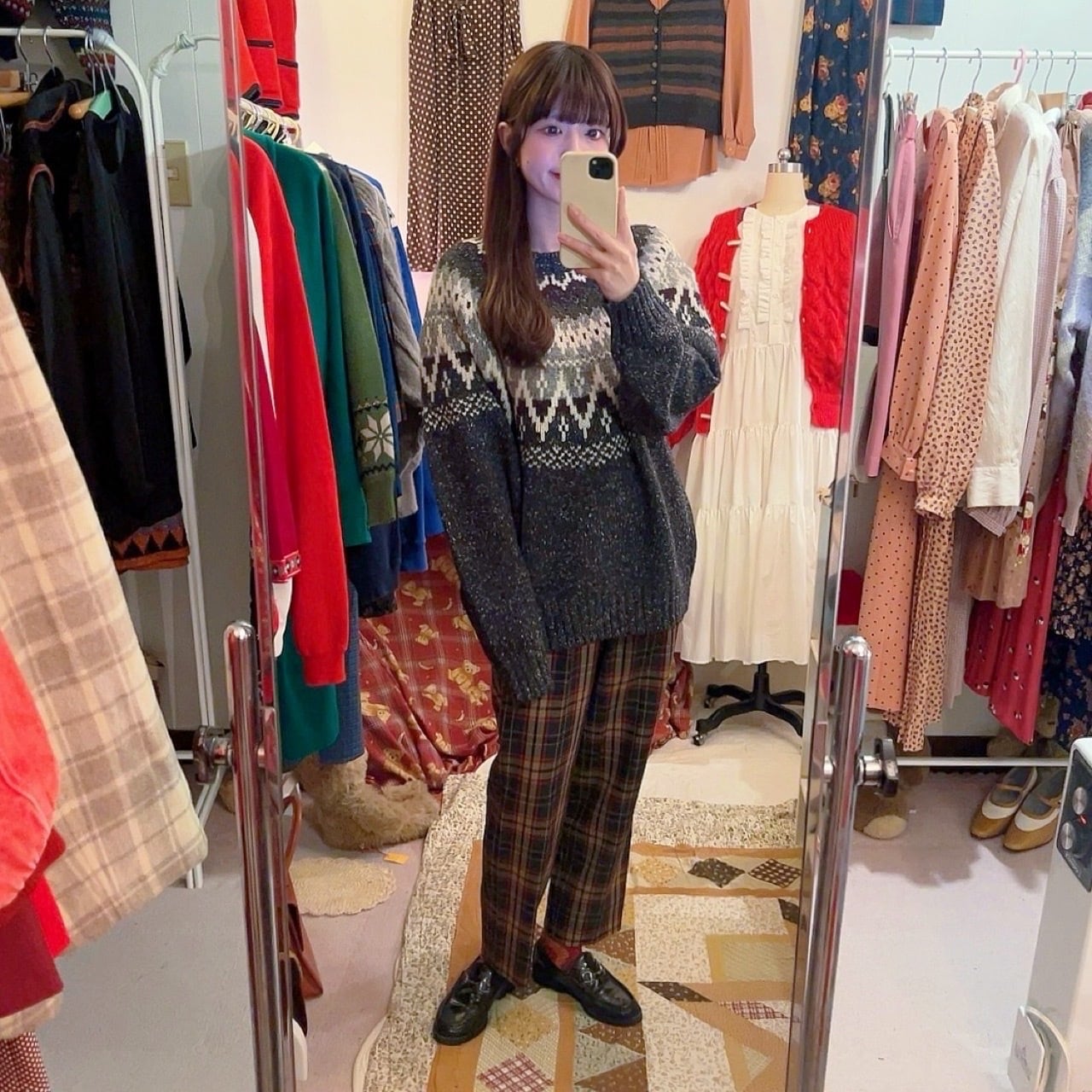 heather gray centripetal knit sweater