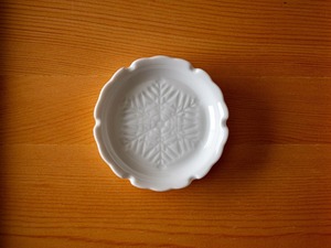 深山　|　gaku 線刻小皿（雪花）