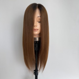 3Dウィッグ 未カット 55cm ライトベージュ系(プリン加工)