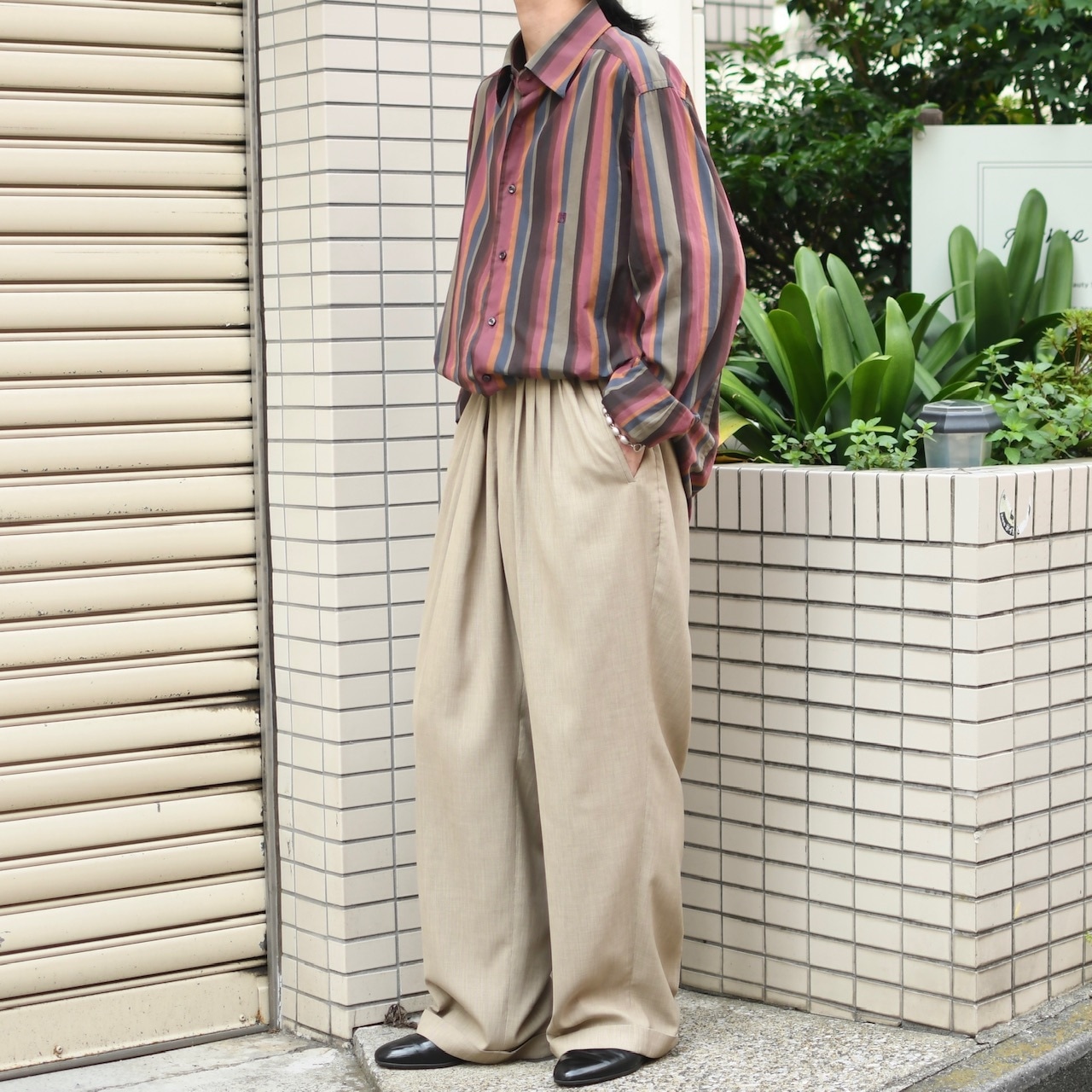 SEAN JOHN custom draw cord 4tuck wide slacks