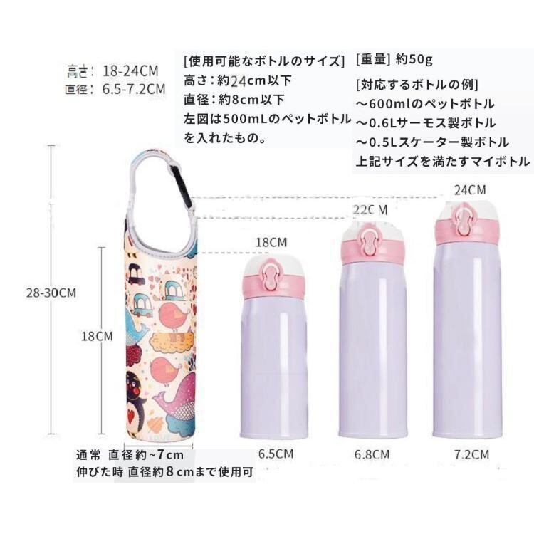 ZH-021 ネオプレン ボトルカバー ケース ペットボトル 水筒 ZH-021 ネオプレン ボトルカバー ケース ペットボトル 水筒