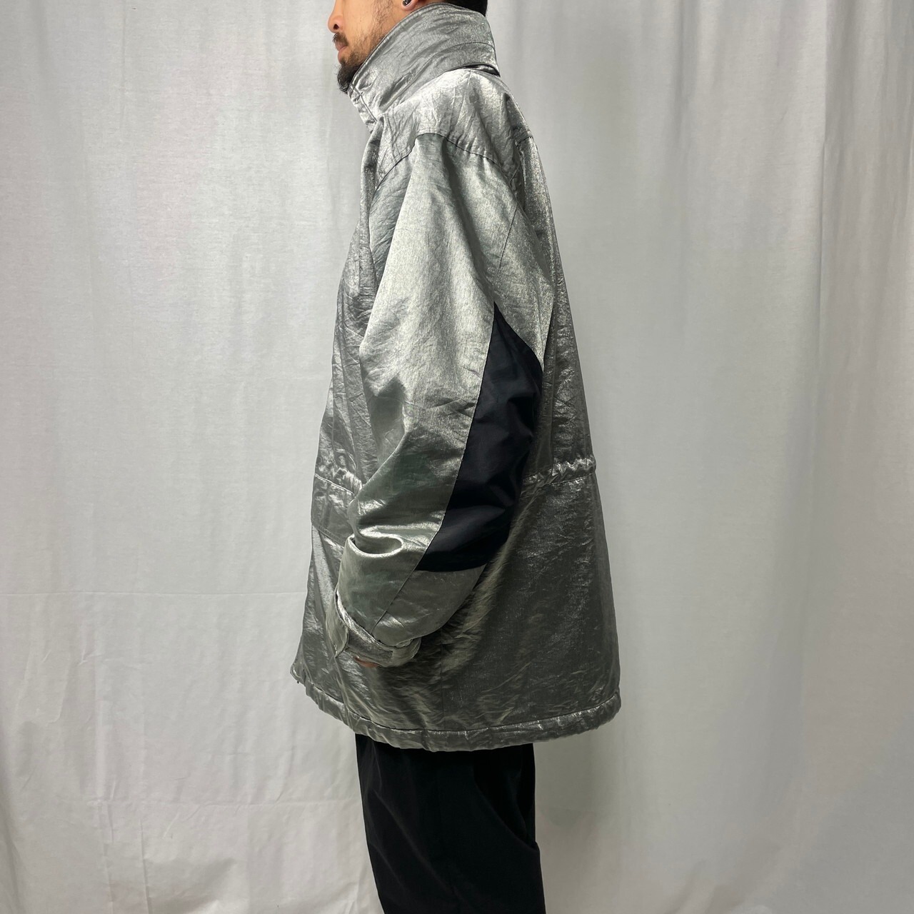 90年代 FILA TECH フィラ シルバーメタリック テックナイロン 