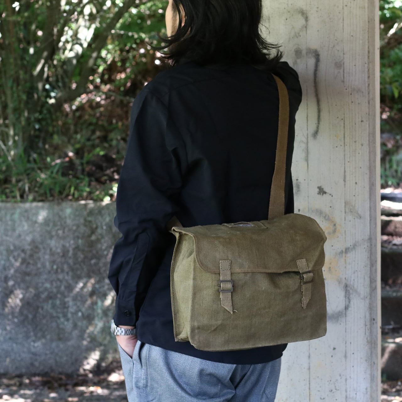Italian Military イタリア軍 2-Way Shoulder Bag Deadstock M.M