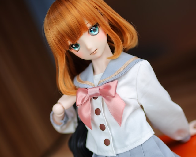 DD / DDS / Smartdoll対応OF【県立かもめヶ浜高等学校制服　長袖（ホワイト）】DD / DDS / Smartdoll Outfit 【kamome high school uniform (long sleeve white)】