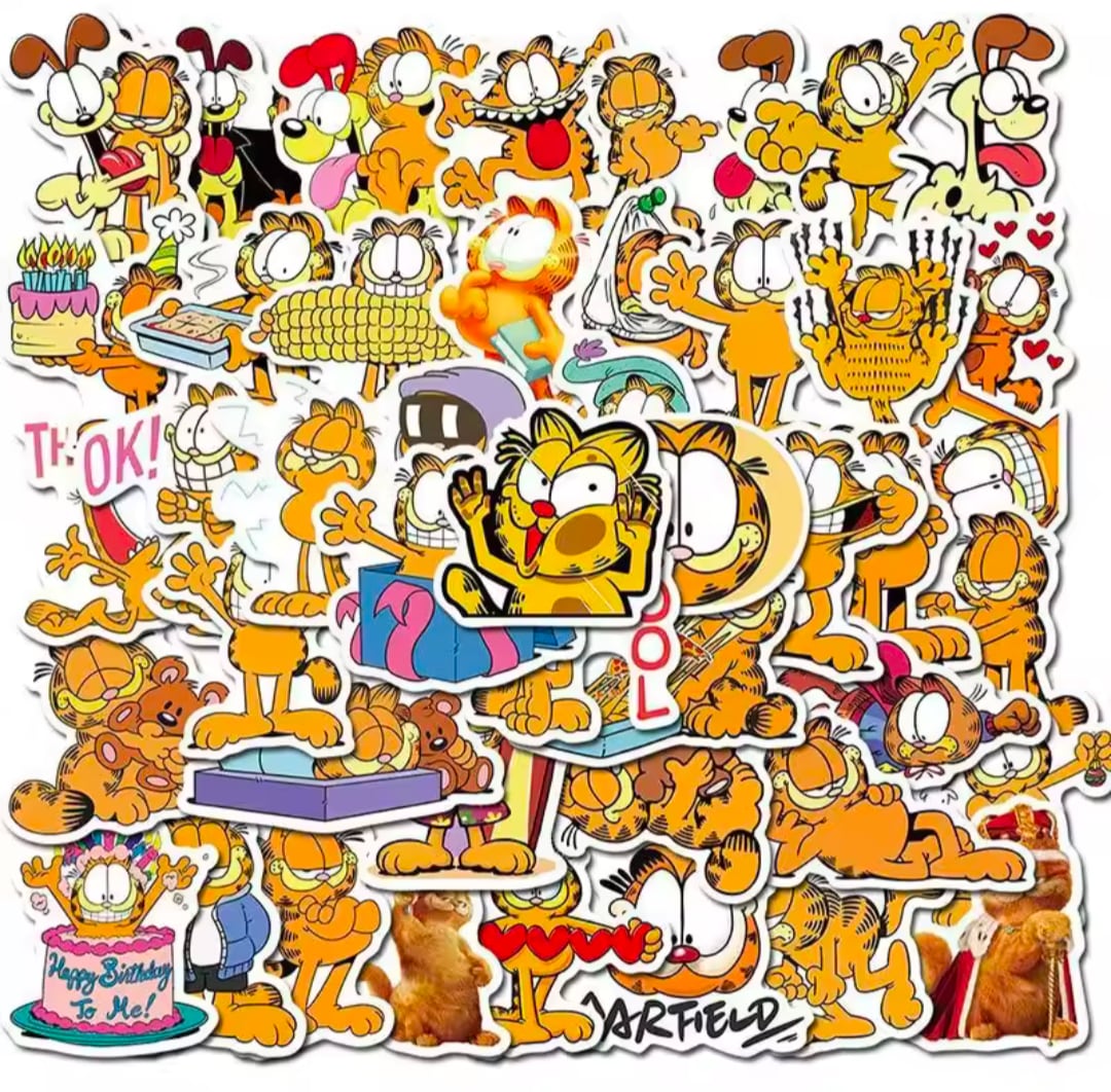 送料無料!【 Garfield / ガーフィールド 】STICKER(ステッカー)50枚SET 〚アメリカン雑貨 アメトイ〛