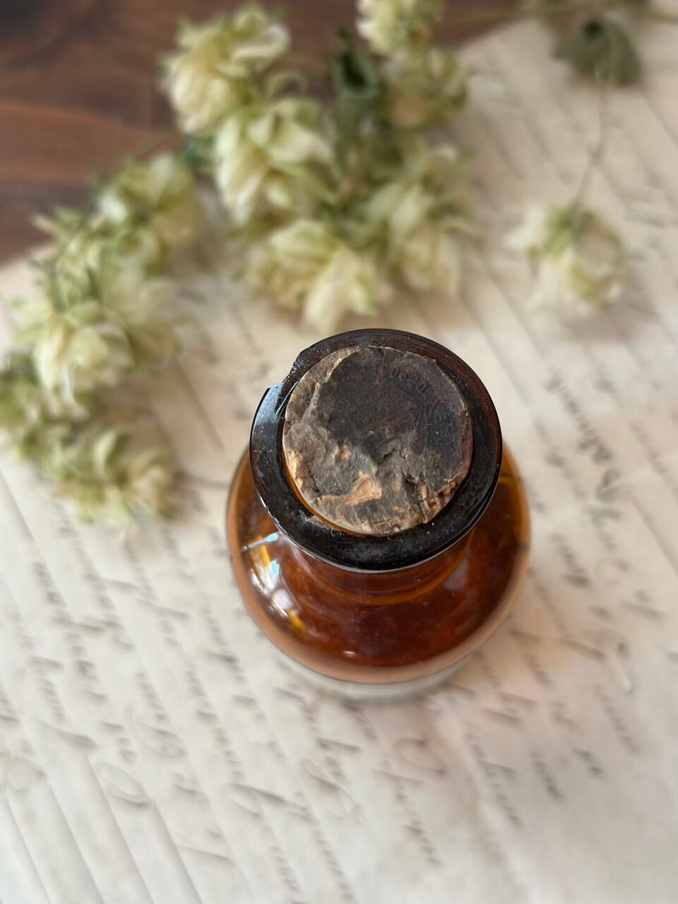 薬品瓶 コルク付き BÉTOL アンティークボトル | Brocante de La