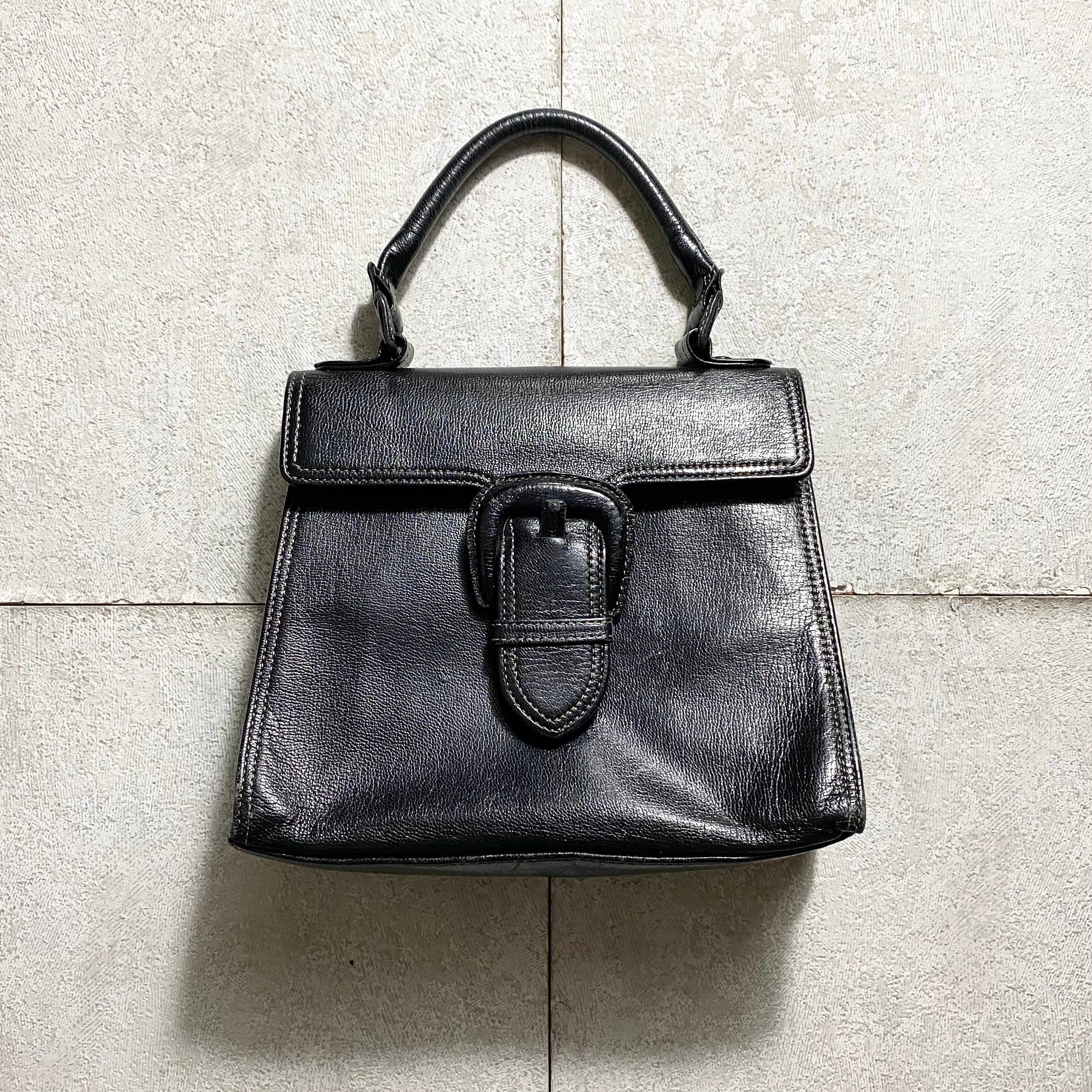 vintage JEAN PAUL GAULTIER black pvc? hand bag | NOIR ONLINE