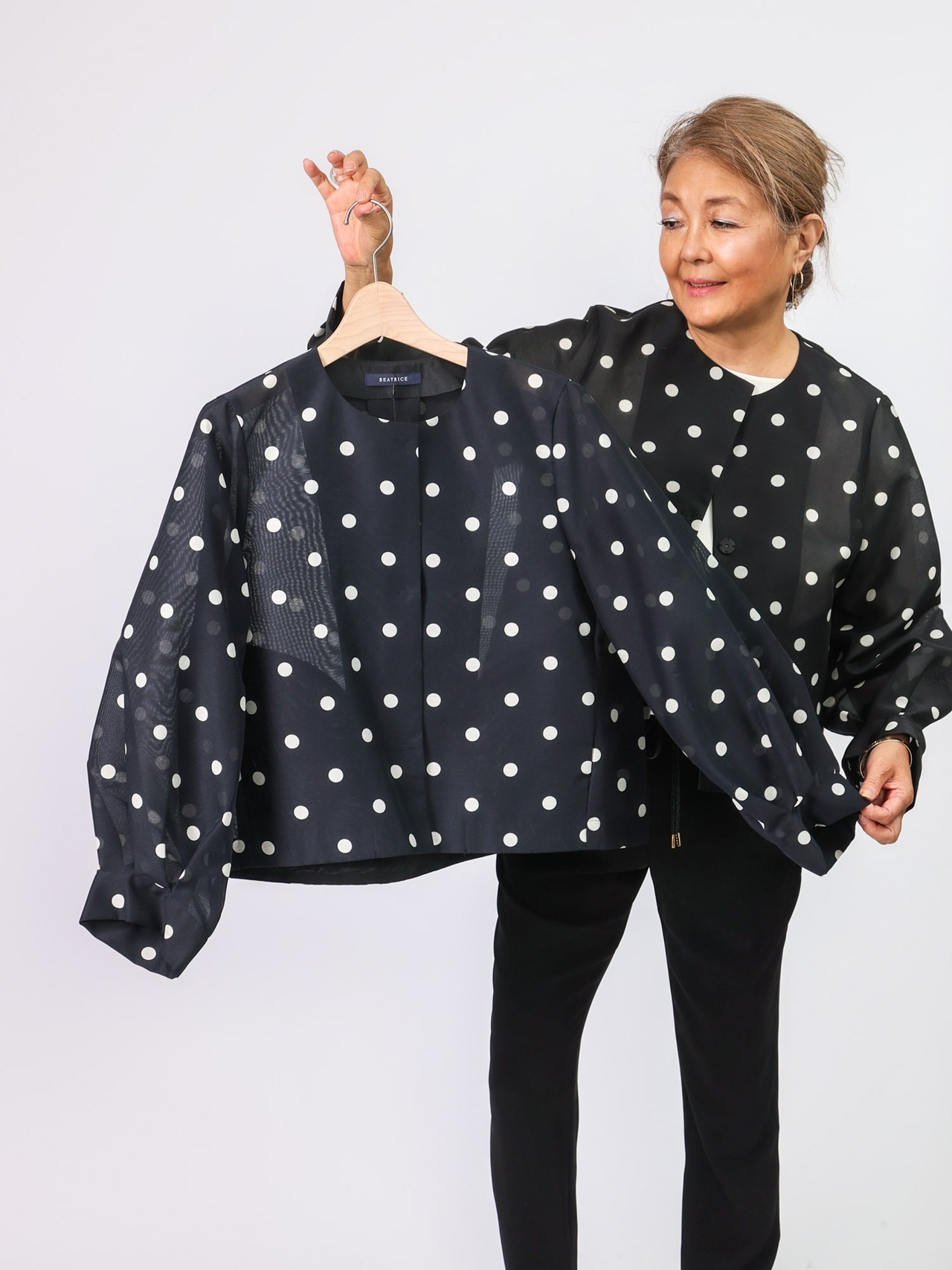 BEATRICE(オーガンジーシアードットジャケット）