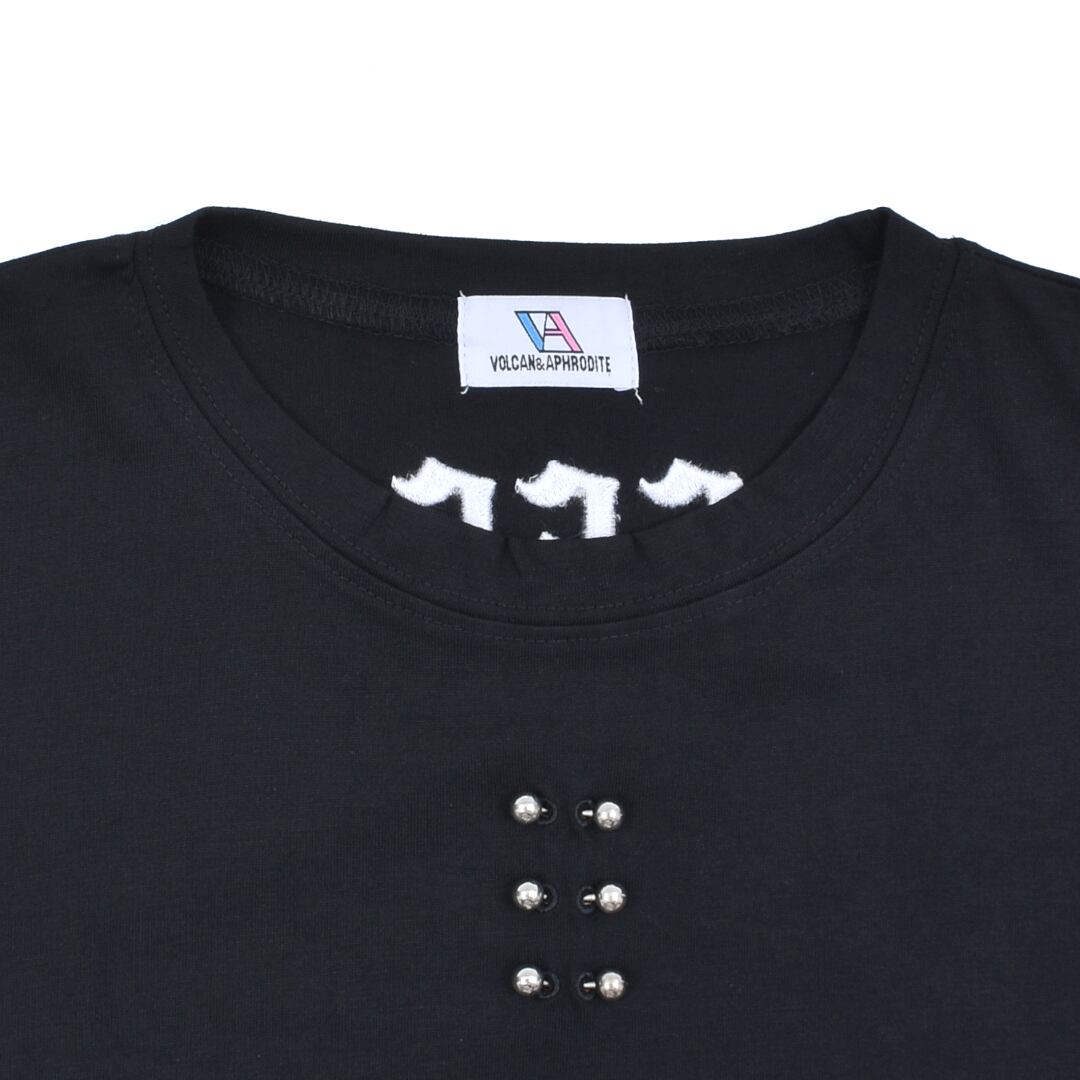 666ピアスクロップドTシャツ | VOLCAN&APHRODITE 公式通販