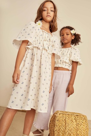 Mia Muslin Flower Dress / MIPOUNET