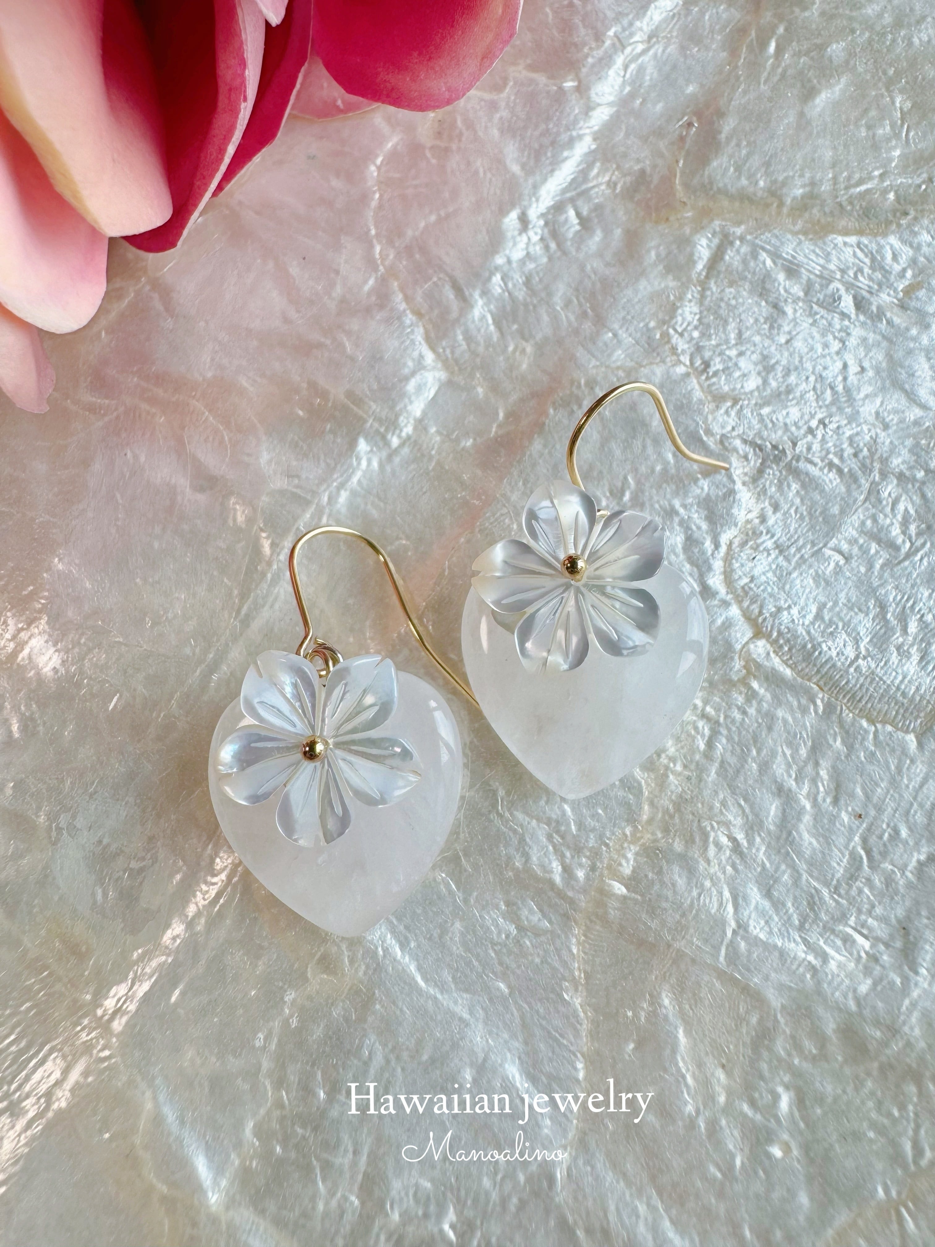 天然石♡レア♡ピンククレイジーレースアゲートのピアス14kgf 天然石③♡レア♡ピンククレイジーレースアゲートのピアス14kgf 天然石