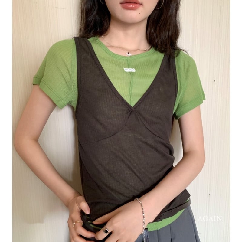 layered cutsew k-0208