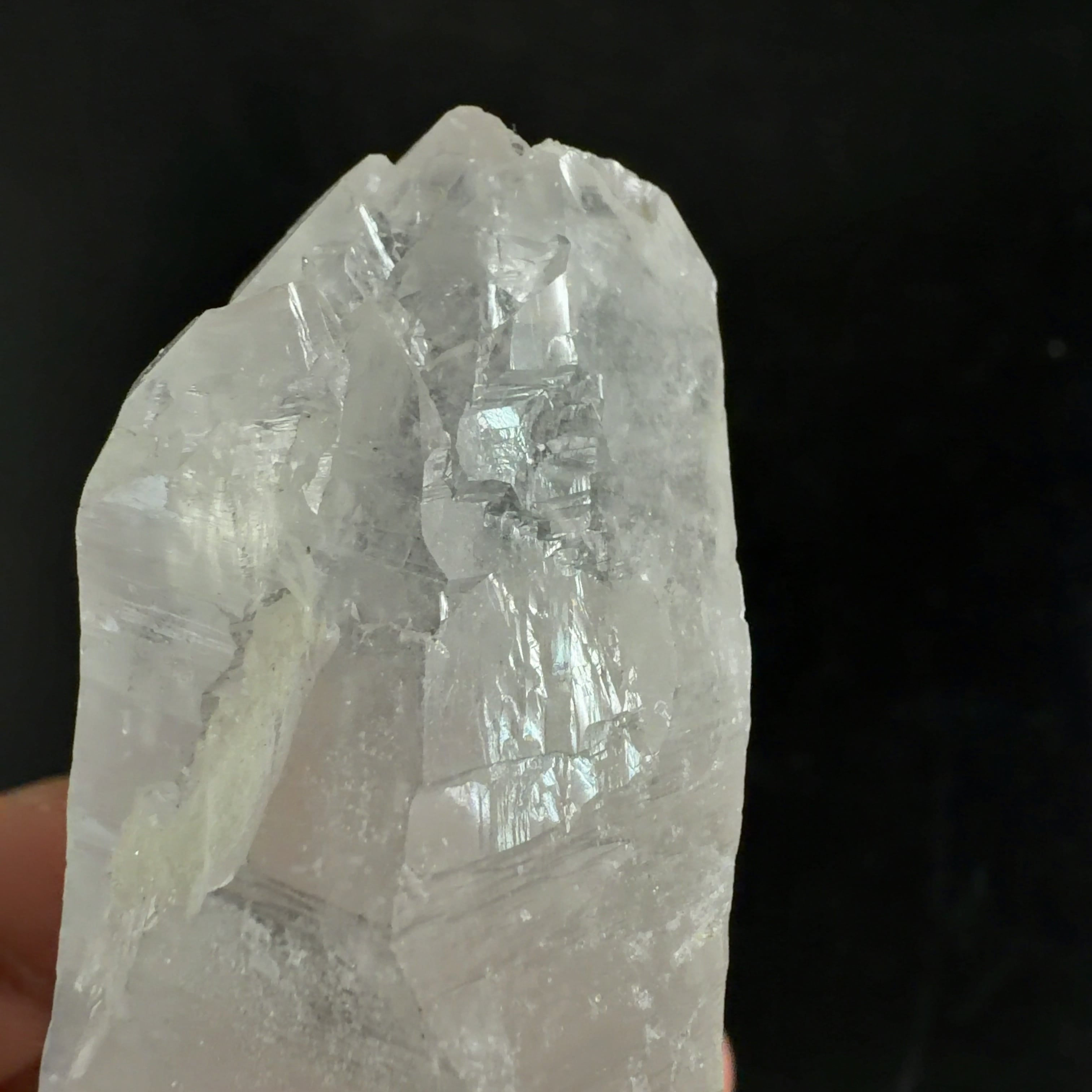 E33060】セルフヒールド 両錐 水晶 クォーツ ヒマラヤ水晶 ヒマラヤ産