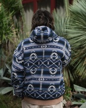 【#Re:room】NATIVE PATTERN BOA ZIP BIG PARKA［REJ140］