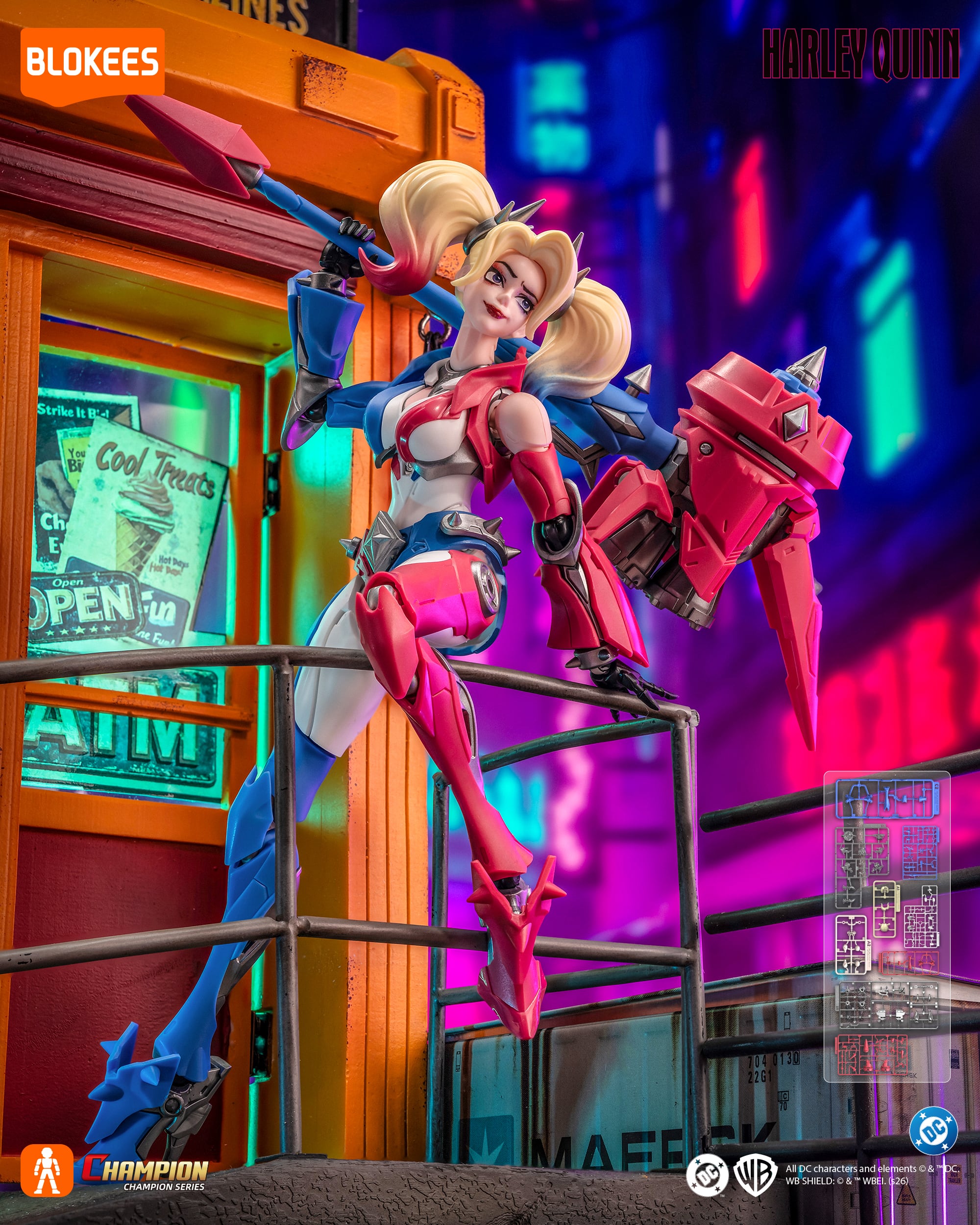 プラモデル】BLOKEES DC Comics Champion Class CC04 Harley Quinn
