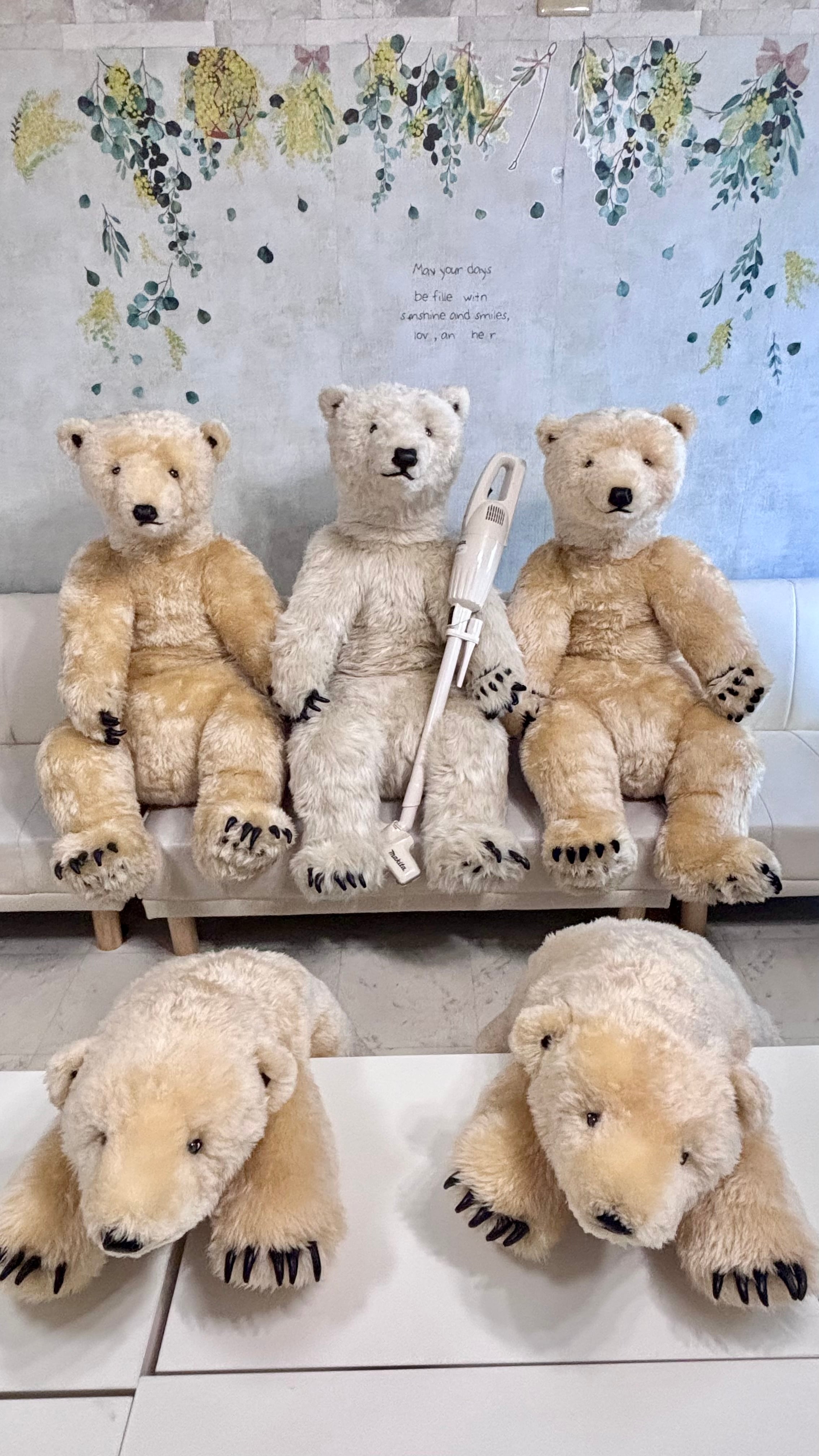 ホッキョクグマのぬいぐるみ No.85 ホッキョクグマぬいぐるみ | POLAR teddy BEARS .jp