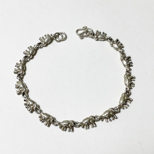 Old 925 Elephant Link Bracelet