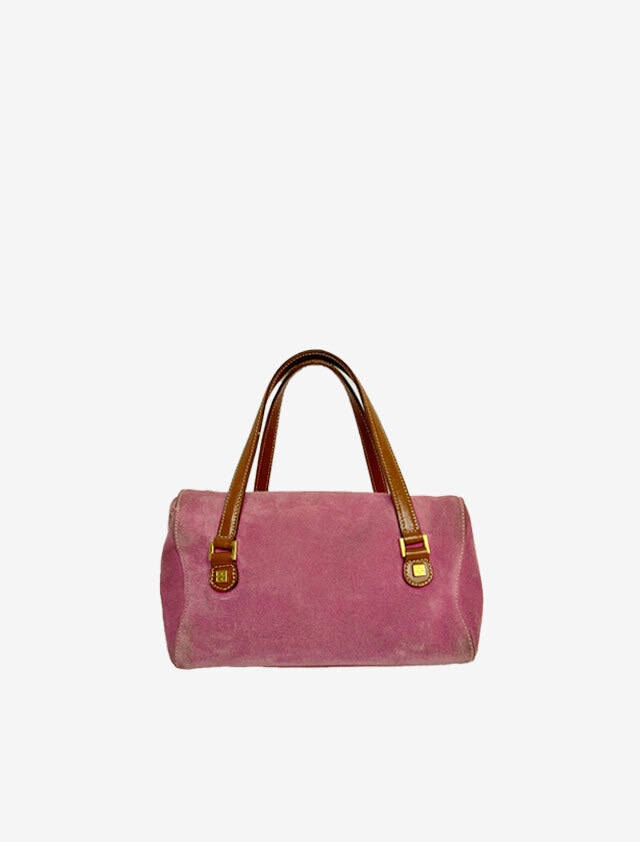 KATE SPADE ピンク スエード ミニ ハンドバッグ