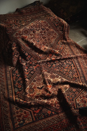 336-Antique khamseh rug