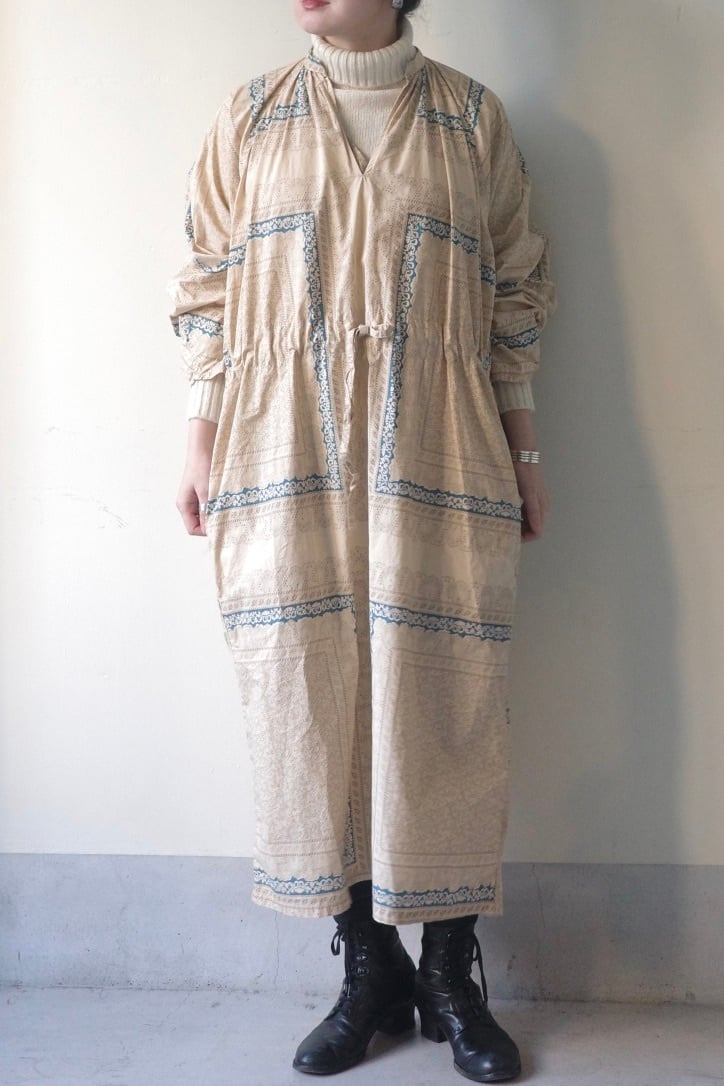 OUTIL ウティ / ROBE OSSES (ECRU INDIGO)