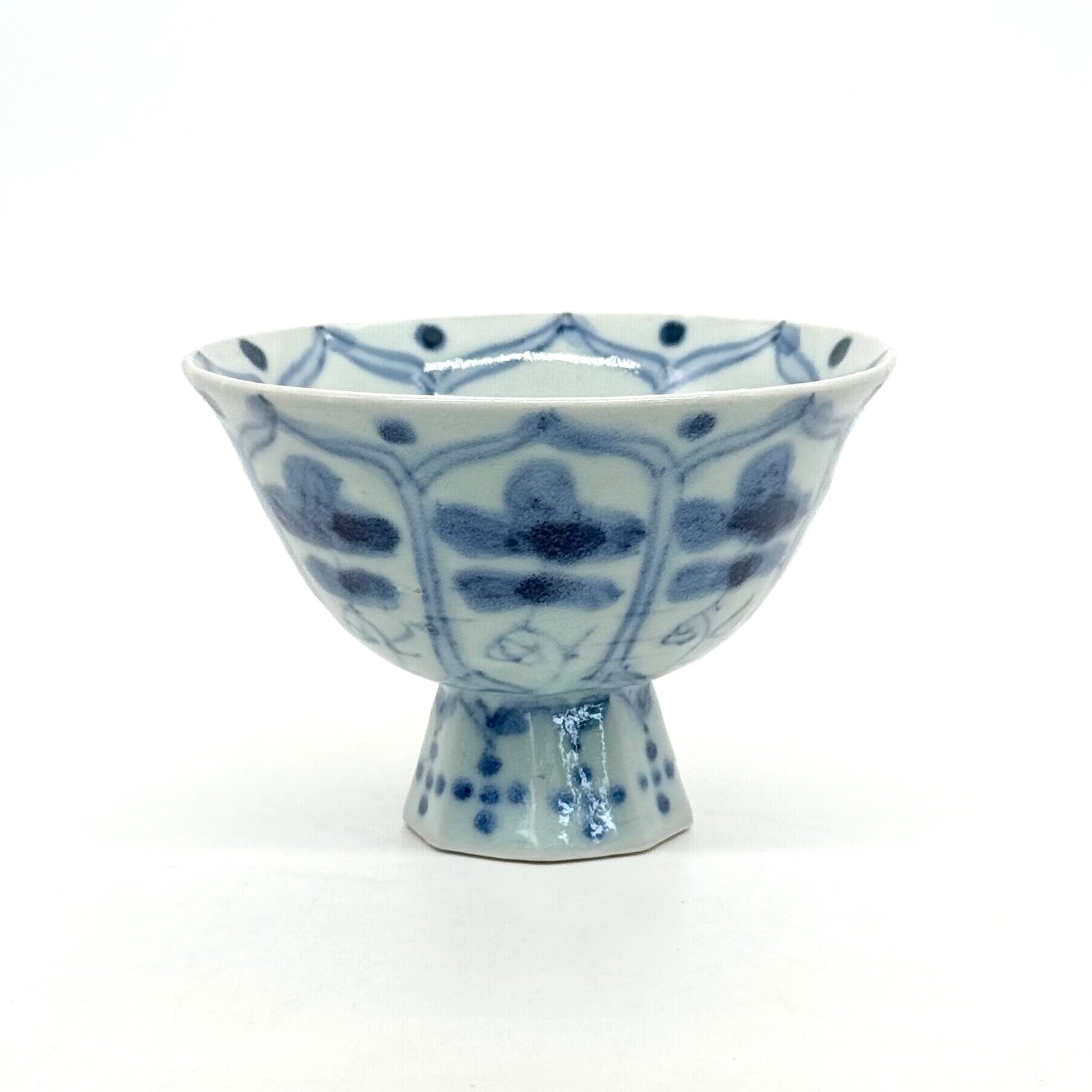 八方花紋 高台小鉢《横田翔太郎》 | 24to3［西富陶磁器オンライン