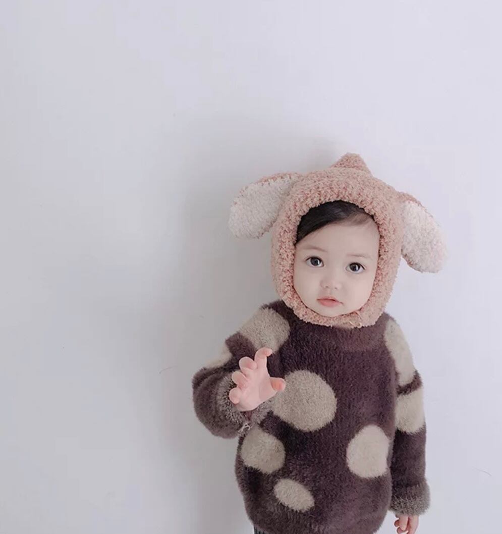 アニマルベビー帽子》》》》》》》》》》》》》》ぬいぐるみ 海外子供服 インポート キッズ ベビー 帽子 ふかふか あったか