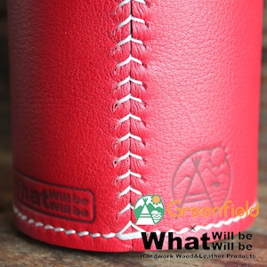 What will be will be & Greenfield サーモス THERMOS 保冷缶 ホルダー レザー カバー 500ml