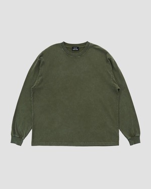 BRUSHED GARMENT DYED BOX L/S TEE SAGE