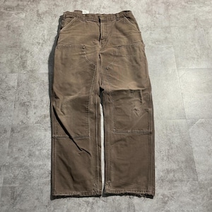 ダークブラウン ダブルニー Carhartt B136 DKB 36×32