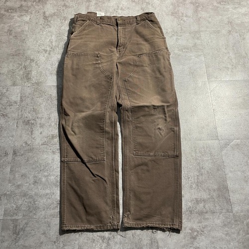 ダークブラウン ダブルニー Carhartt B136 DKB 36×32
