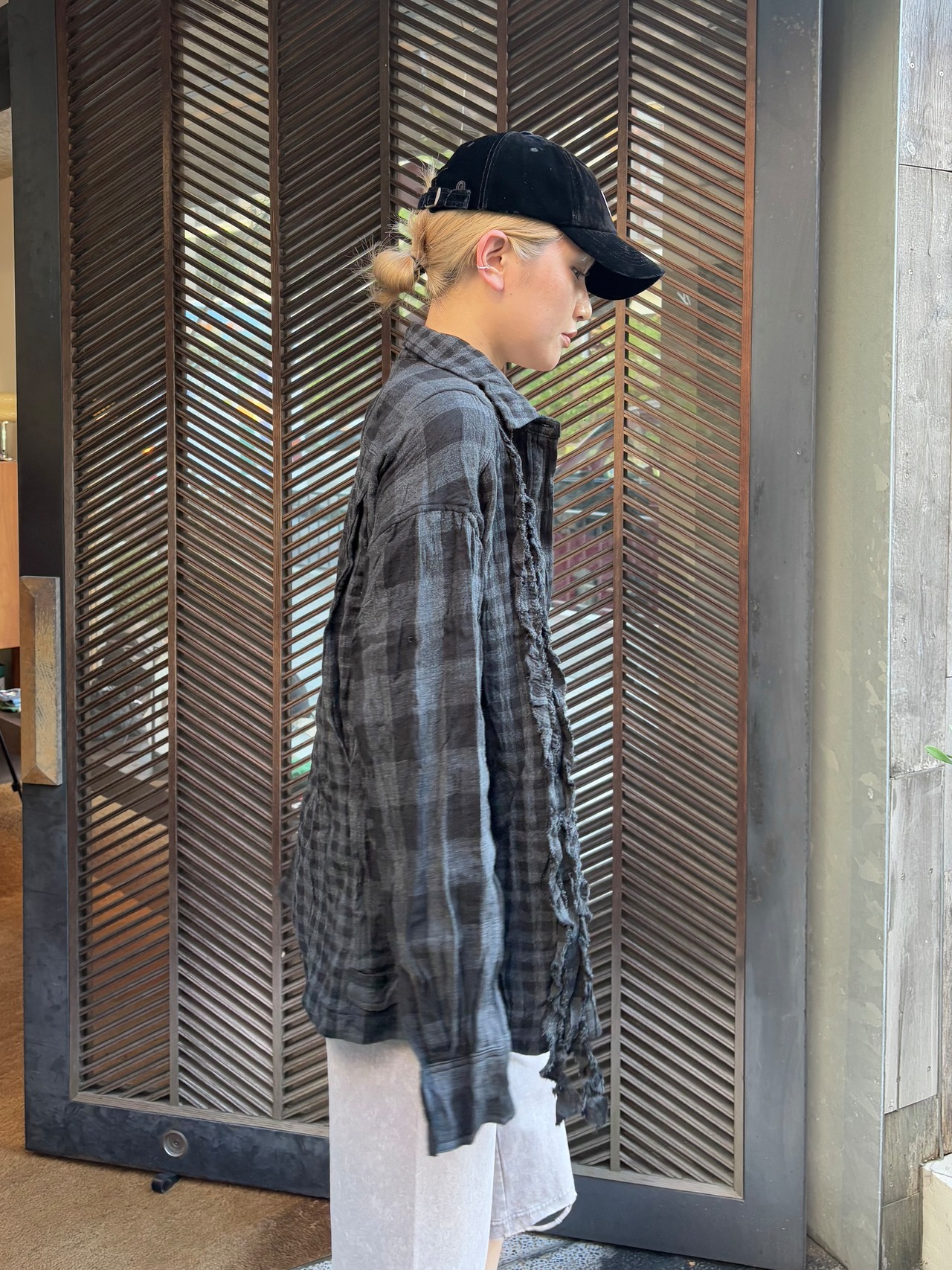 【25AW】OPEN YY オープン ワイワイ / CRINKLED RUFFLE SHIRT / シャツ - 7