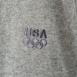 【USA Olympic】ワンポイント刺繍ロゴ スウェット トレーナー オリンピック USA古着